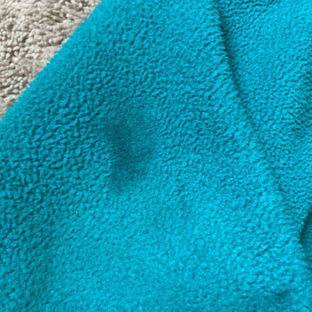 Vintage LL bean fleece jacket teal 90’s medium USA made full zip outdoors - Picture 4 of 5